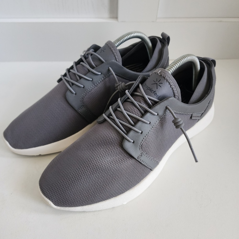 *Tropicfeel Monsoon Grey Water Friendly Travel Sneakers Mens 6.5 Womens 9 EU 40